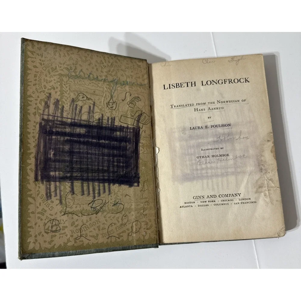 Lisbeth Longfrock Laura E. Poulsson Hans Aanrud - 1907 Illustrated HC Ginn & Co.
